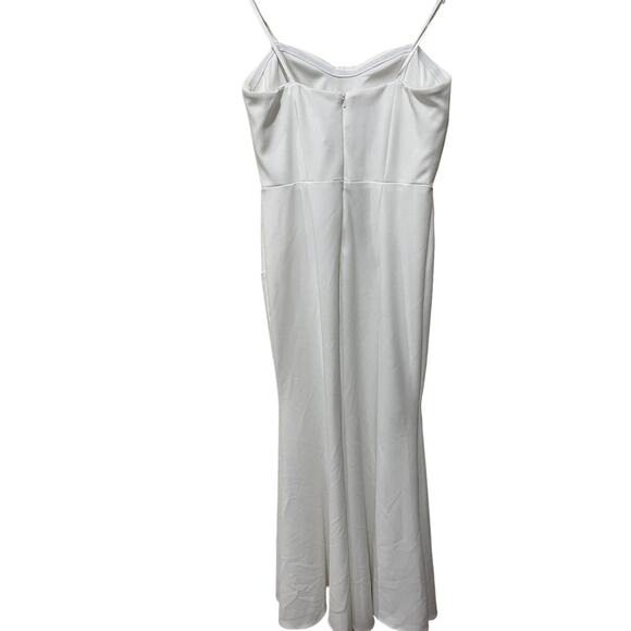 Aqua Scuba Strapless Bow Front Gown Size 10 - Picture 9 of 9